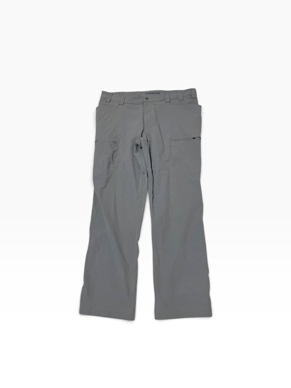 Duluth Trading Co Flexpedition Pants Gray Nylon Stretch Cargo Men's Sz 42x34